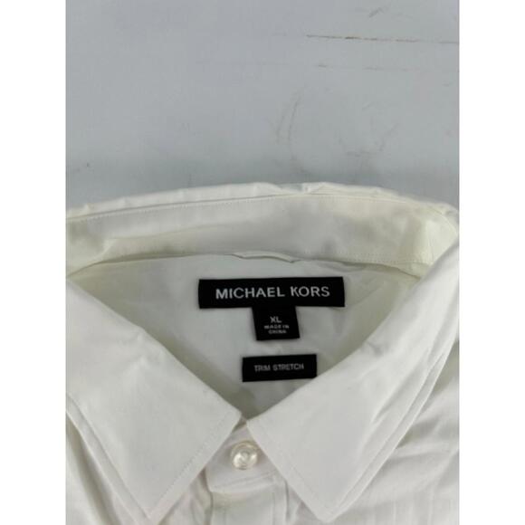 Michael Kors White Long Sleeve Basics Size XL Mens Button Up Shirt - Picture 11 of 11